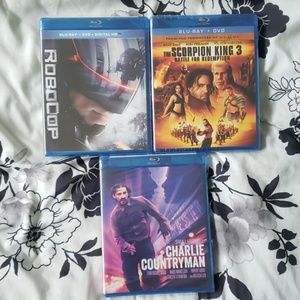3 blu ray movies new sealed